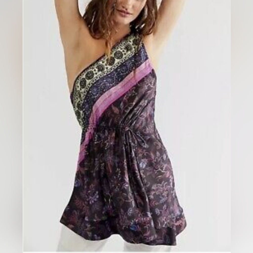 Free people Mira printed bohemian tunic top